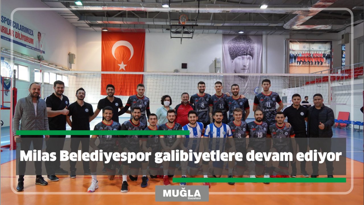 Milas Belediyespor galibiyetlere devam ediyor