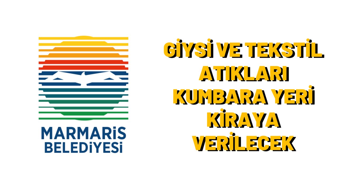 Giysi ve tekstil atıkları kumbara yeri kiraya verilecek