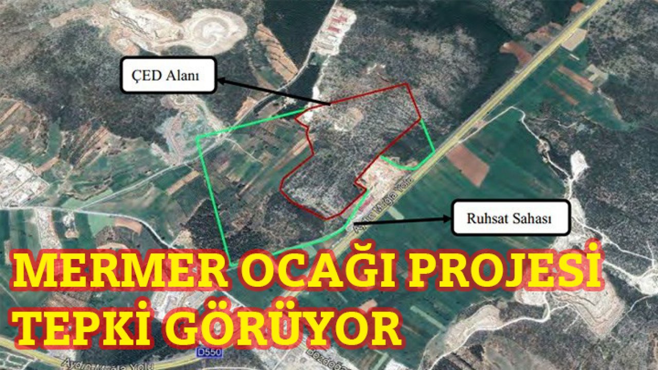 Mermer ocağı projesi tepki görüyor