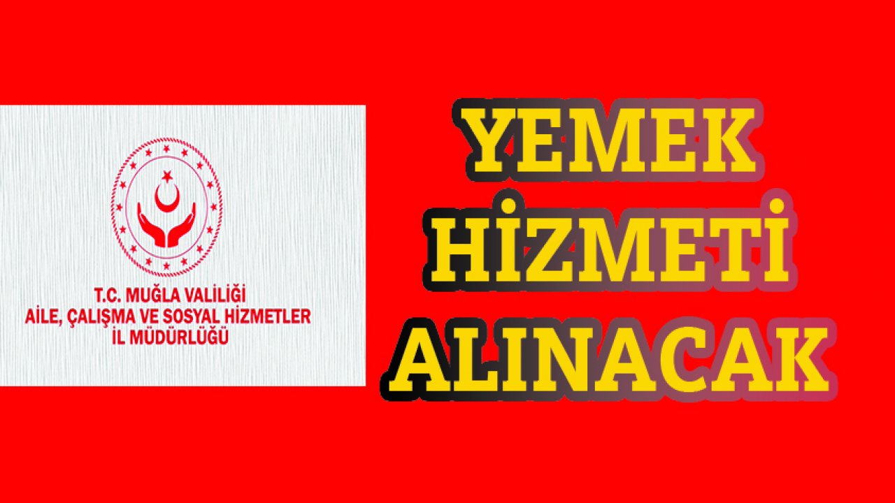 Yemek hizmeti alınacak