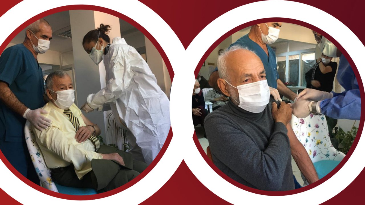 Huzurevlerinde ikinci doz aşılama tamamlandı