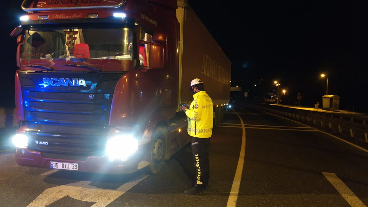 Kısıtlamadan muaf tutulan sürücülere denetim