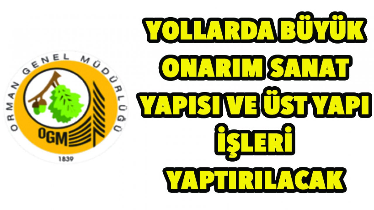 Yollarda büyük onarım sanat yapısı ve üst yapı işleri yaptırılacak