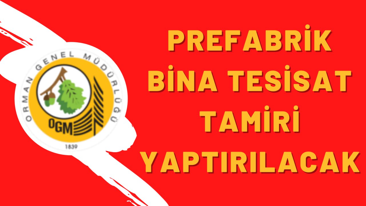 Prefabrik bina tesisat tamiri yaptırılacak