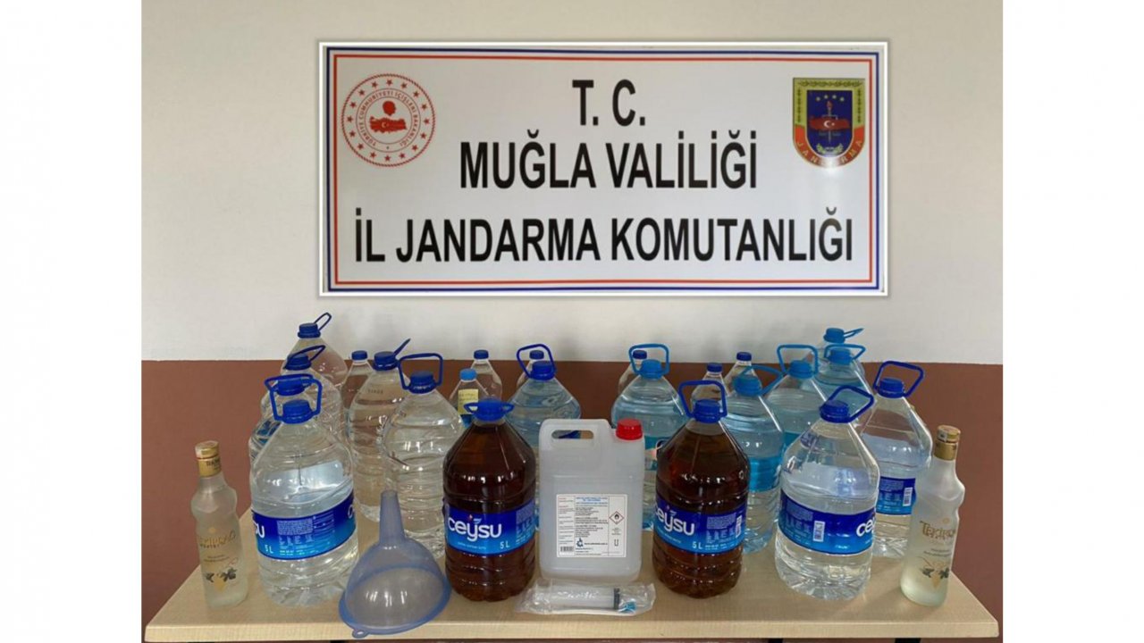 Kaçak içkiler ele geçirildi