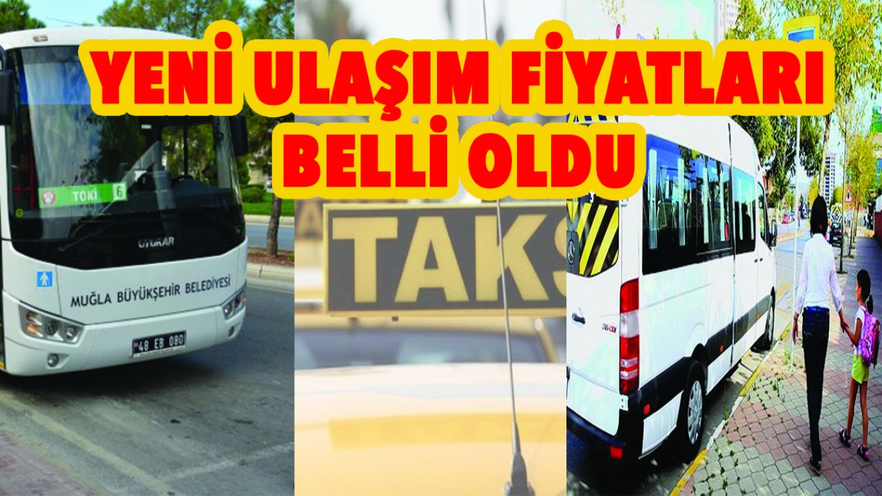 Yeni ulaşım fiyatları belli oldu