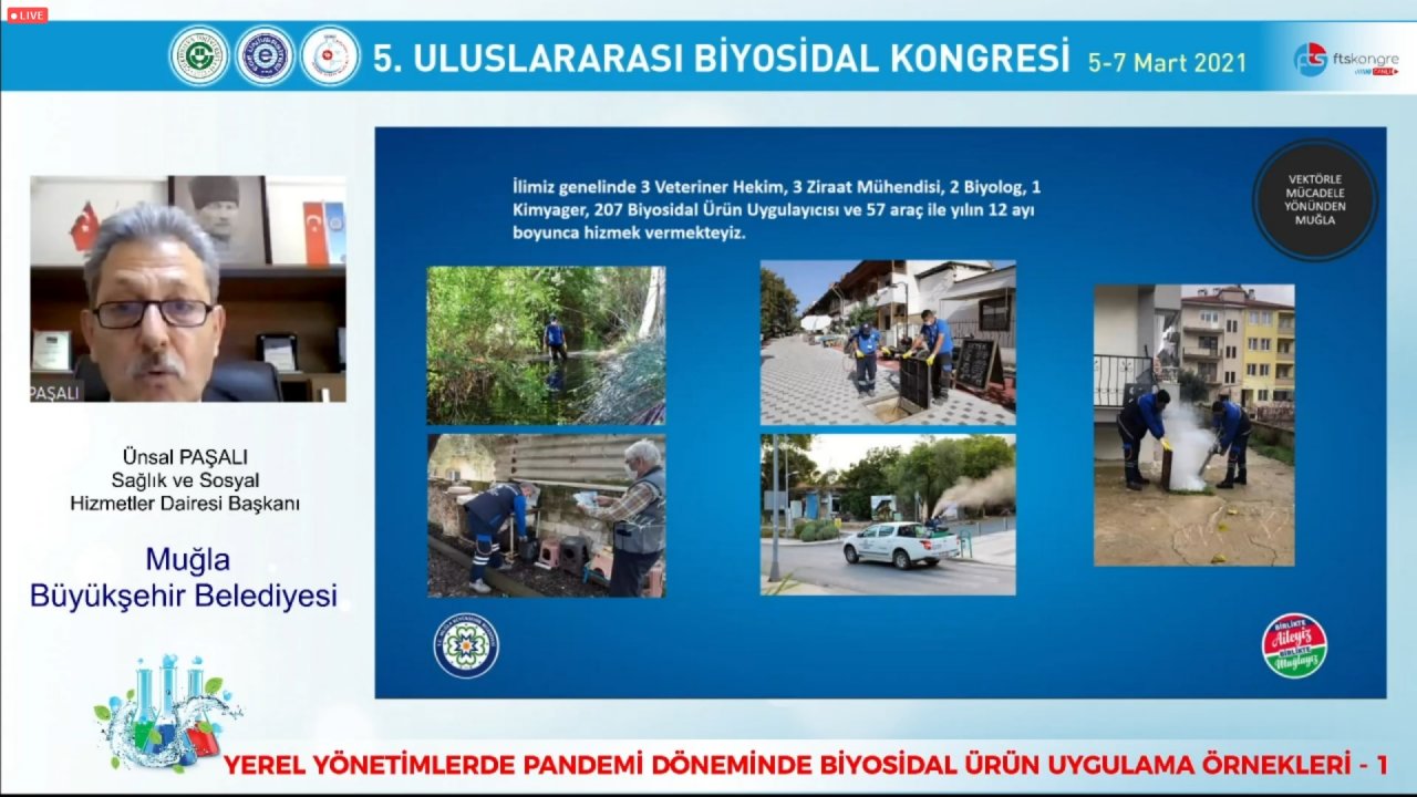 Büyükşehir 5.Uluslararası Biyosidal Kongresi’nde