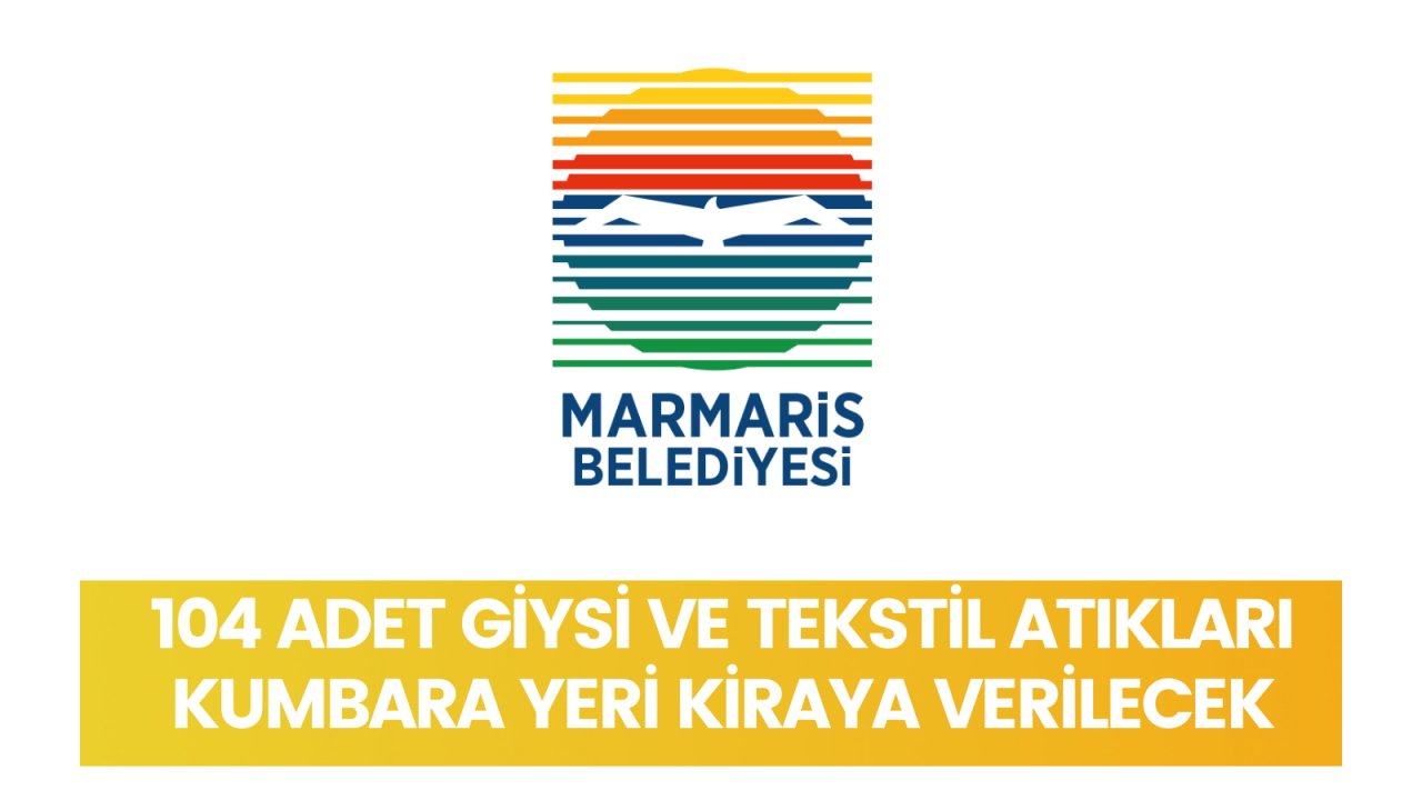 104 adet giysi ve tekstil atıkları kumbara yeri kiraya verilecek