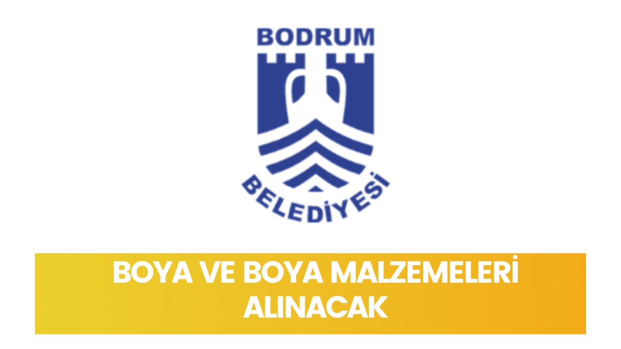 Boya ve boya malzemeleri alınacak
