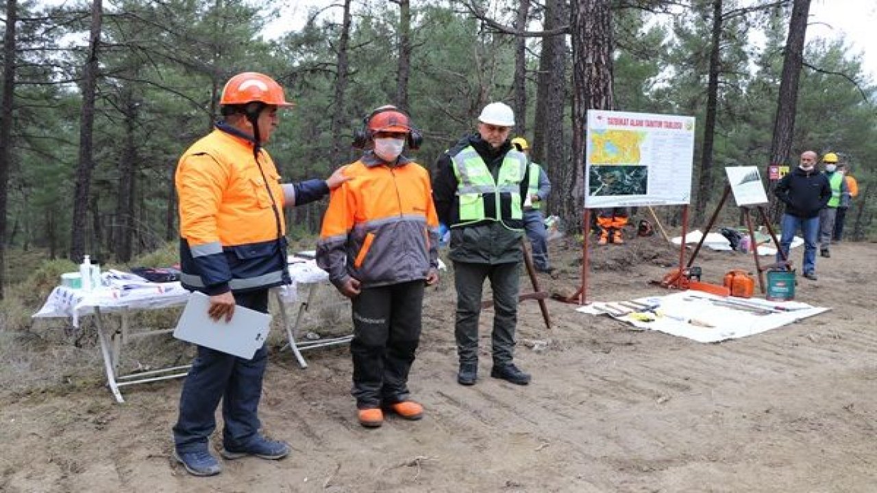 Muğla Yılanlı’da Ağaçlandırma ve Üretim Tatbikatı