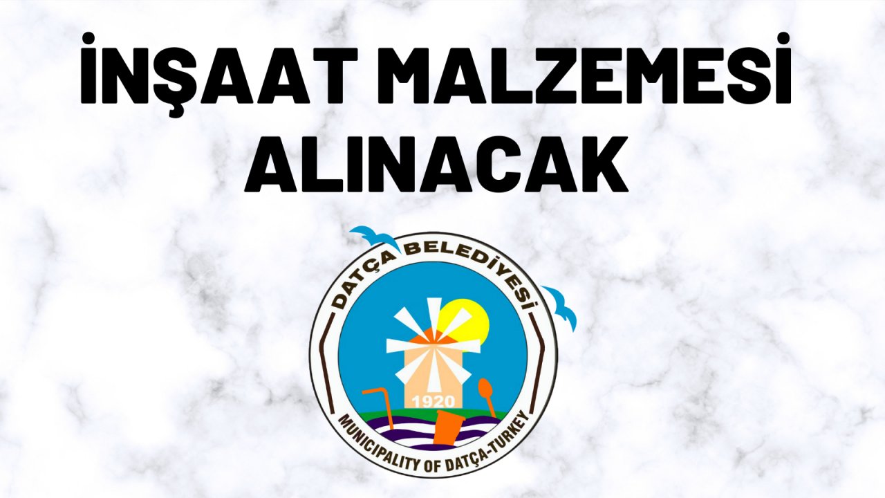 İnşaat malzemesi alınacak