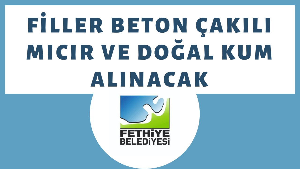Filler beton çakılı mıcır ve doğal kum alınacak