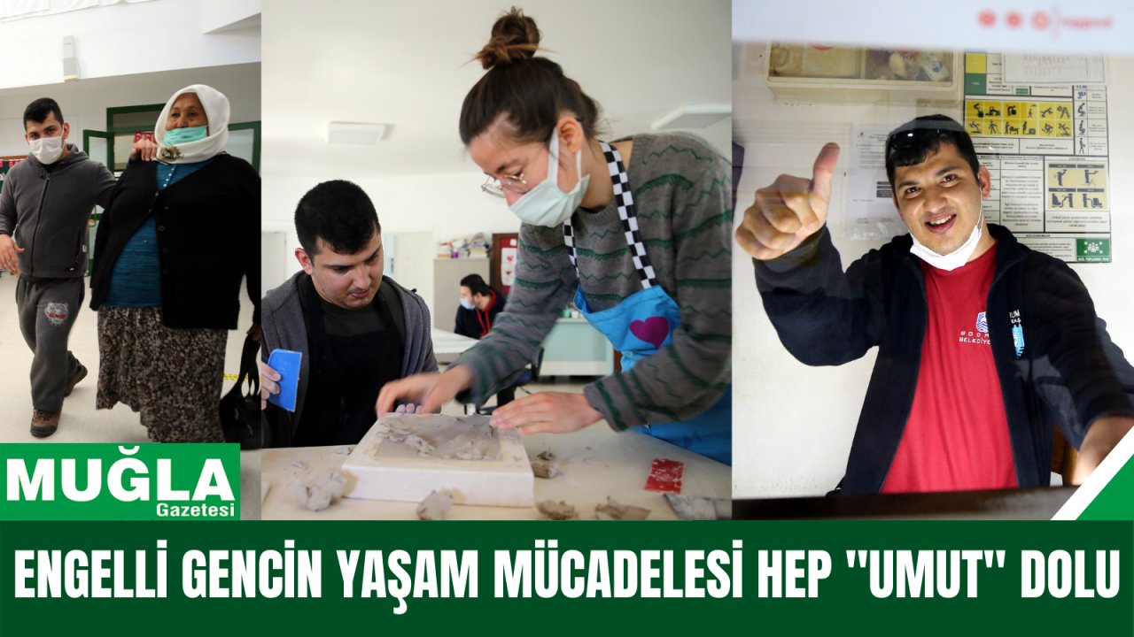Engelli gencin yaşam mücadelesi hep 