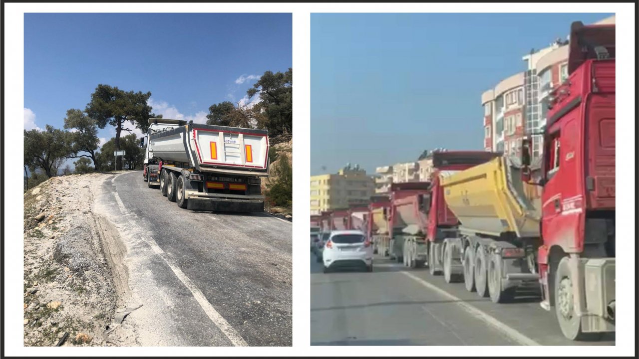 Kamyon sürücülerinden güzergah talebi