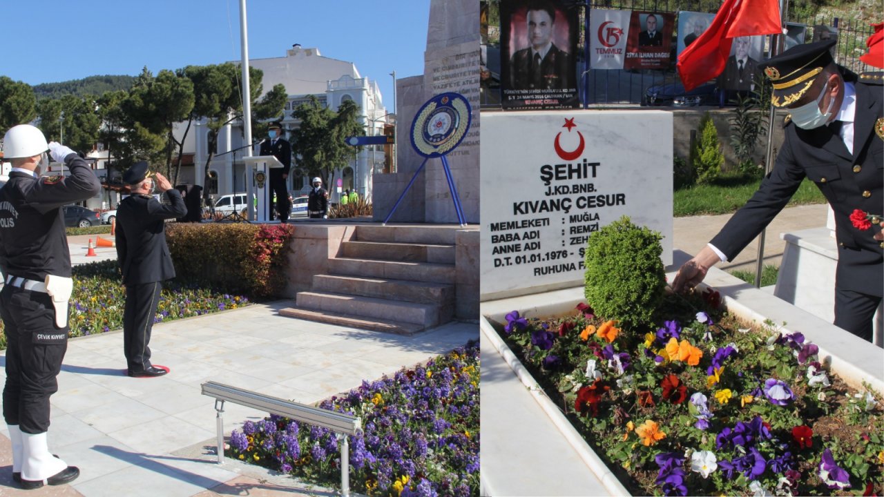 Polis Haftası çelenk koyma töreniyle kutlandı