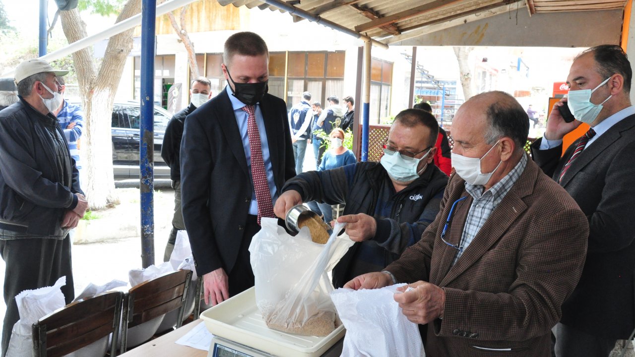 Ören’de susam üretimine teşvik