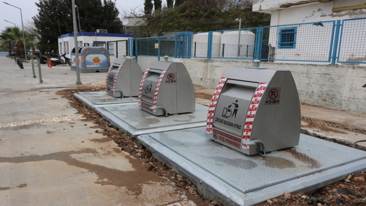 Yer altı çöp konteynır sistemi hayata geçirildi