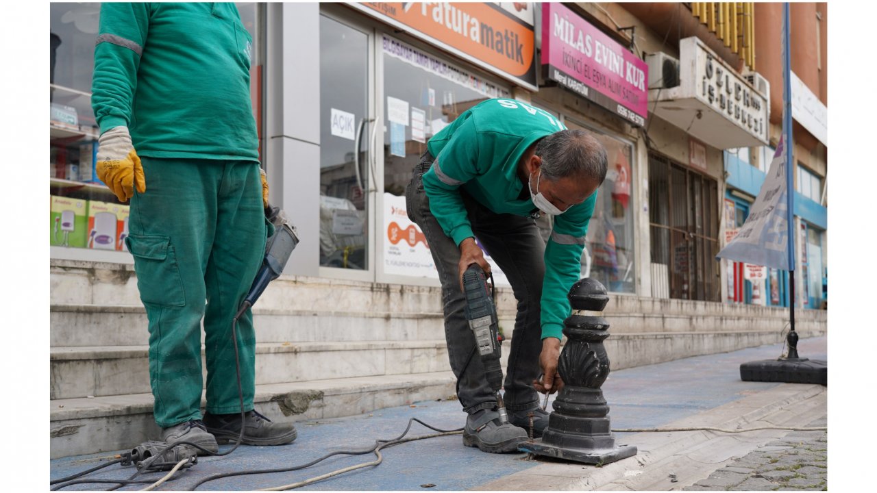 Bisiklet yolları yenileniyor