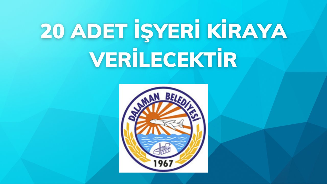 20 adet işyeri kiraya verilecektir