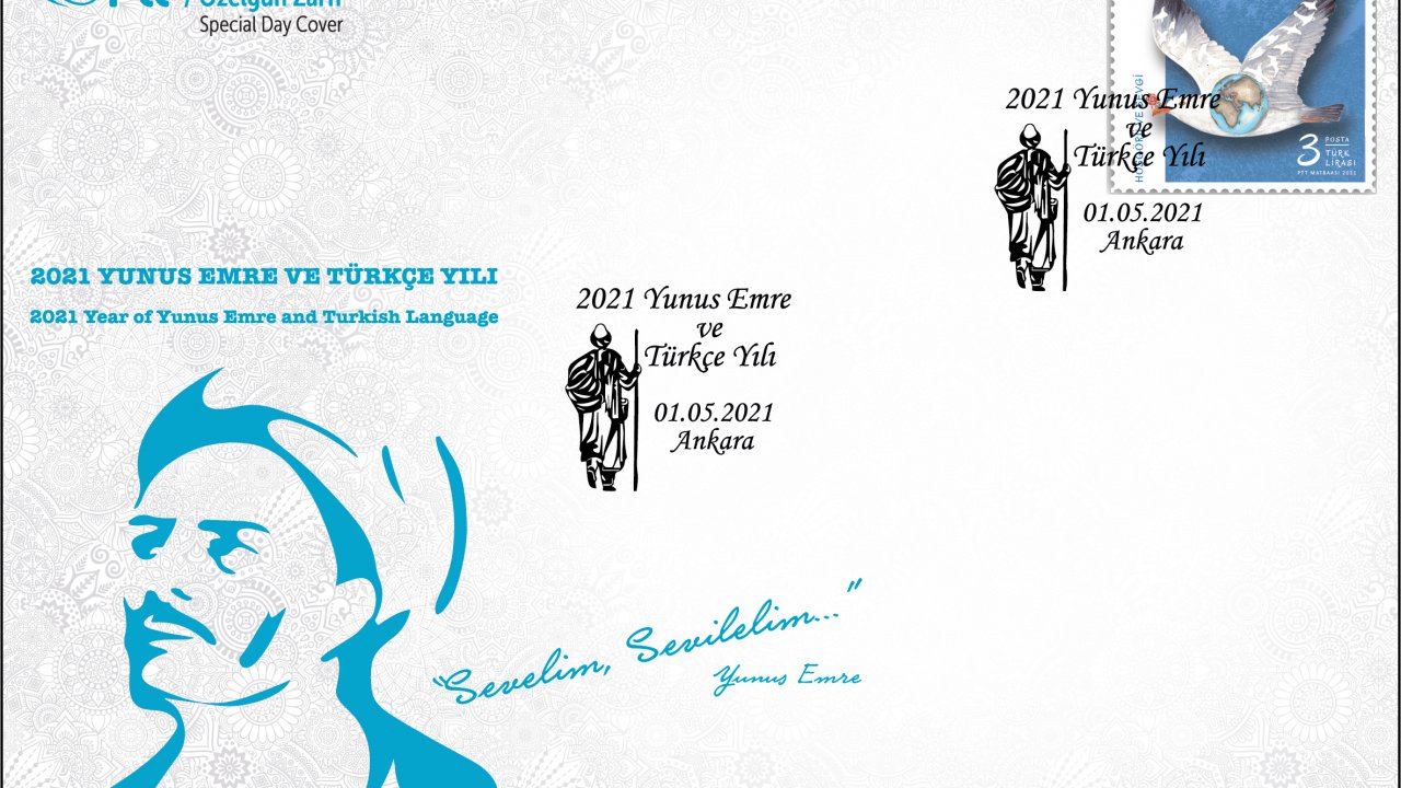 PTT’DEN “2021 YUNUS EMRE VE TÜRKÇE YILI” KONULU ÖZELGÜN ZARFI