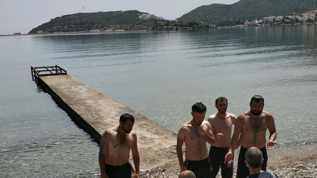 Denize giren ve çadır kuran 26 kişiye ceza kesildi
