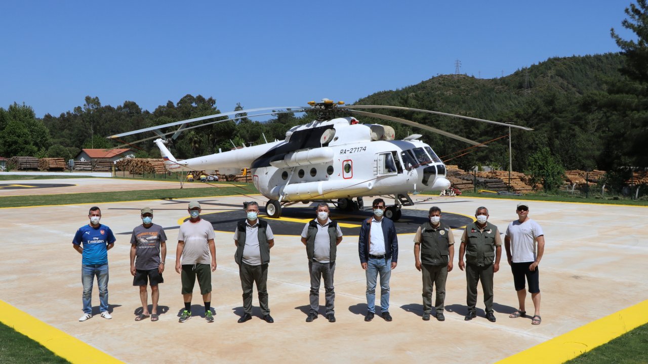 Muğla’da 2 Yangın Helikopteri Göreve Başladı