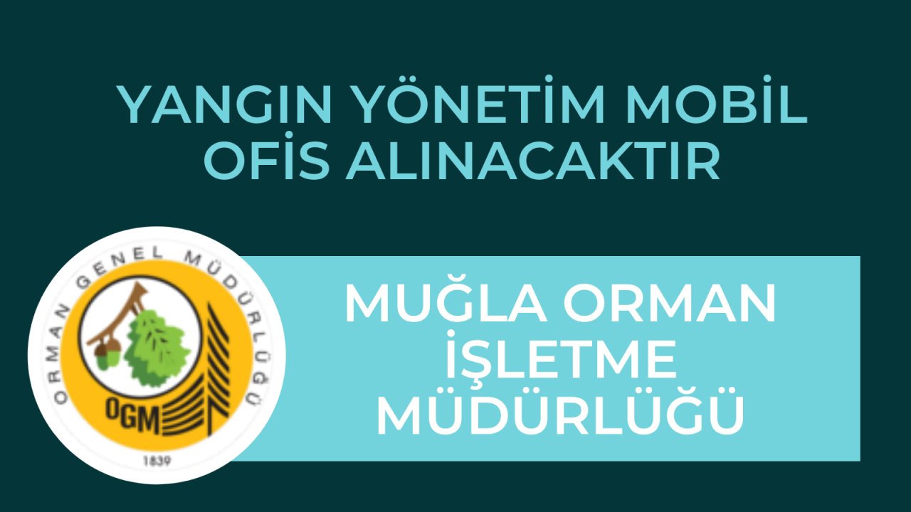 Yangın yönetim mobil ofis alınacaktır