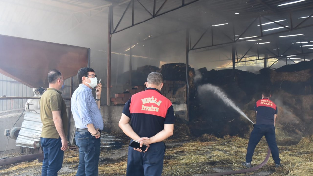 Bakan Pakdemirli, yangında malı zarar gören çiftçiye destek sağlanacağını bildirdi