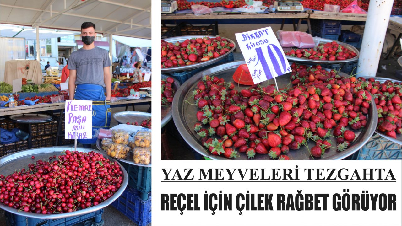 Yaz meyveleri tezgahta