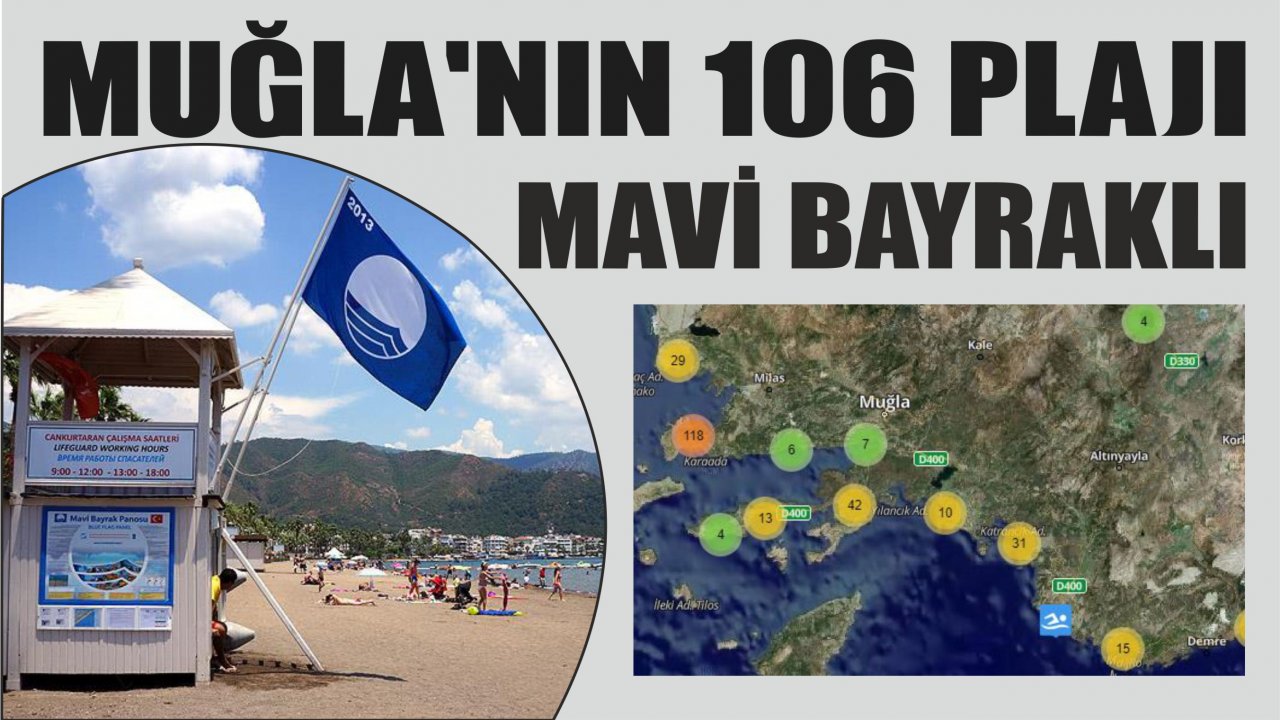 Muğla’nın 106 plajı mavi bayraklı