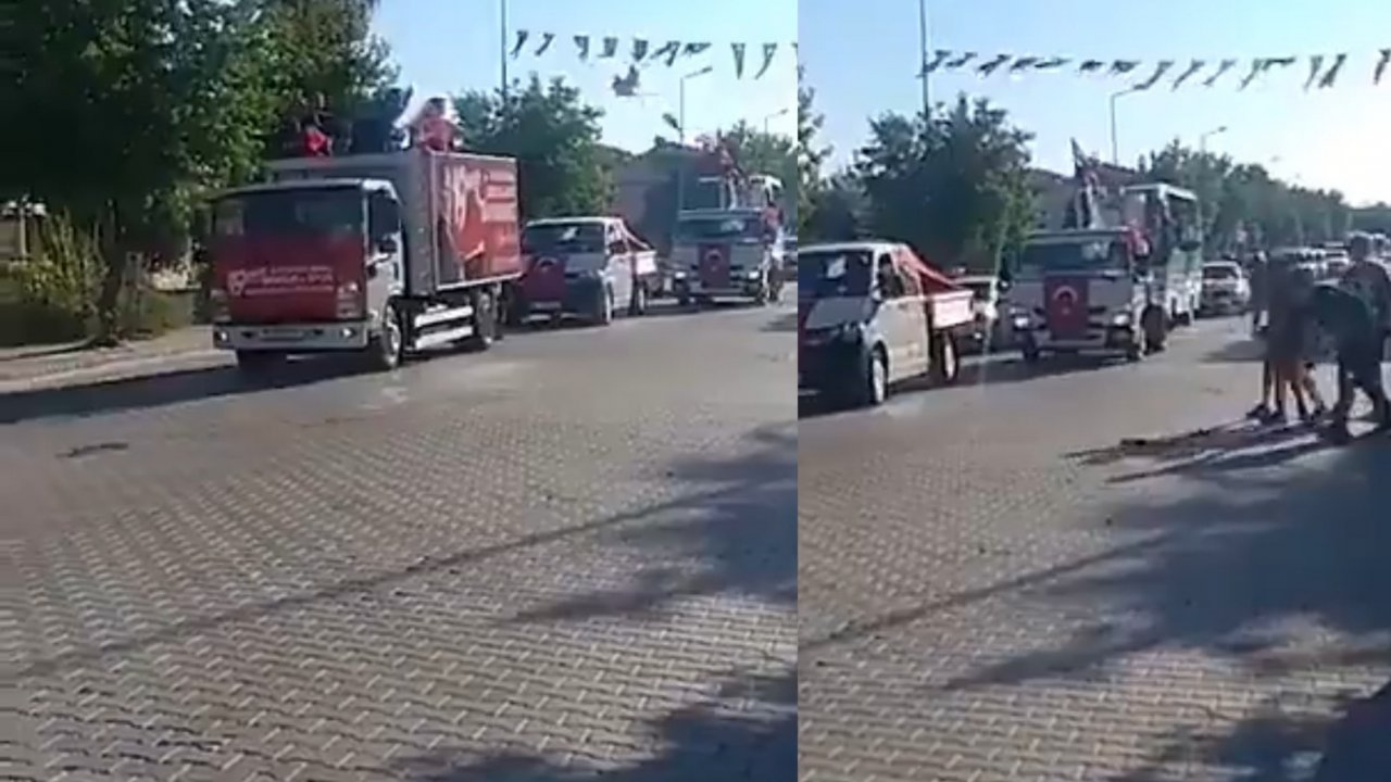 Türk bayrağının yere atılması tepkilere neden oldu