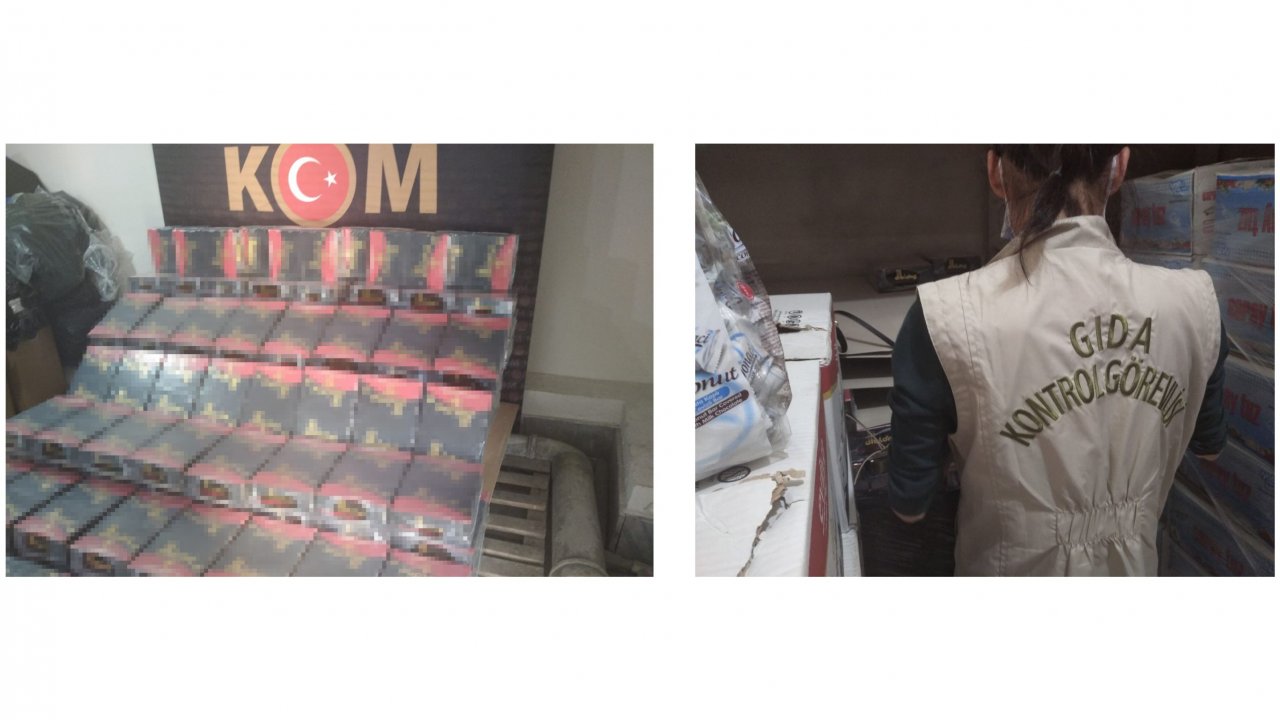 Sağlığa zararlı ürünlere el konuldu