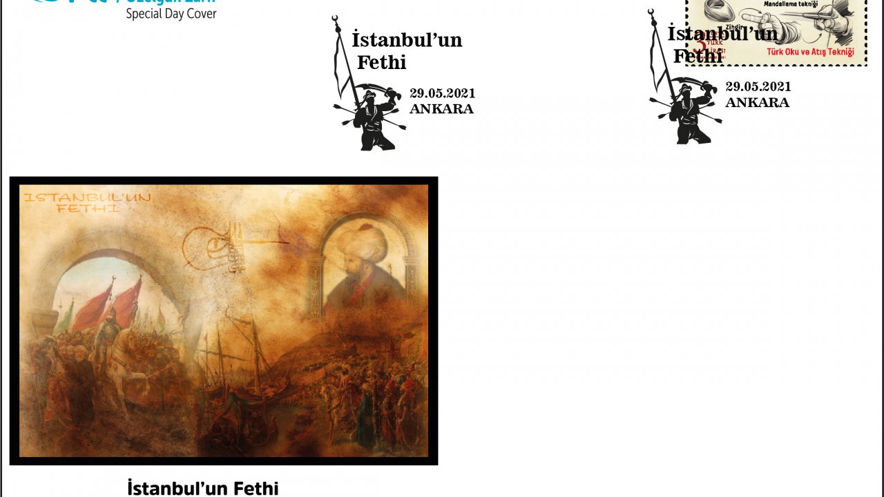 PTT’den İstanbul’un Fethi için özel gün zarfı