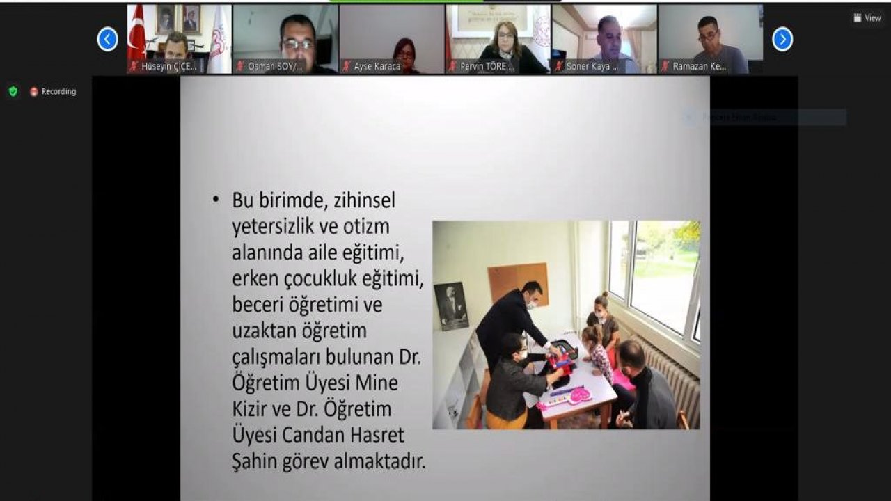 Özel eğitim bölümü öğretmen seminerleri başladı