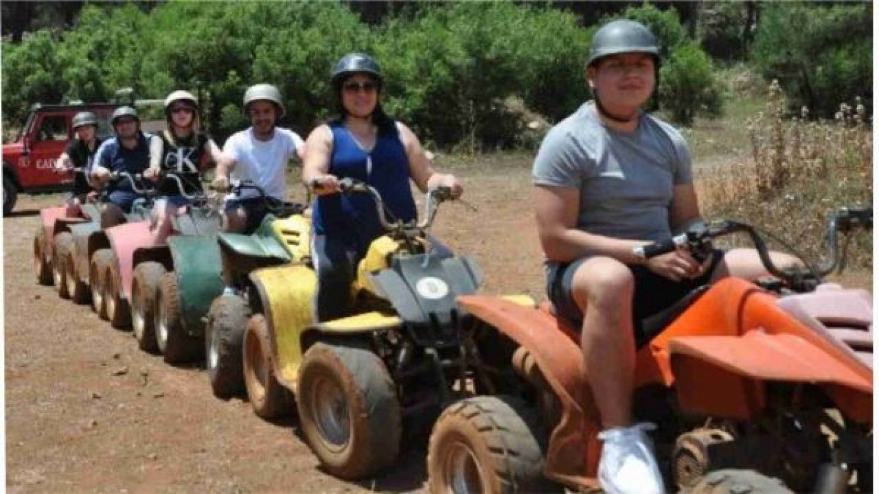 Turistlerin “QUAD Bike Safari” Keyfi