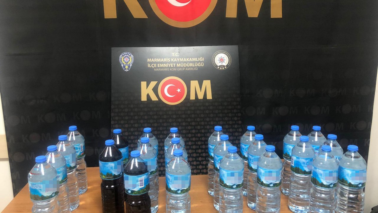 175 litre sahte içki ele geçirildi
