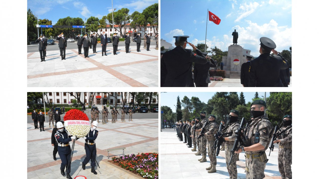 JANDARMANIN 182 YILI ÇELENK TÖRENİYLE KUTLANDI