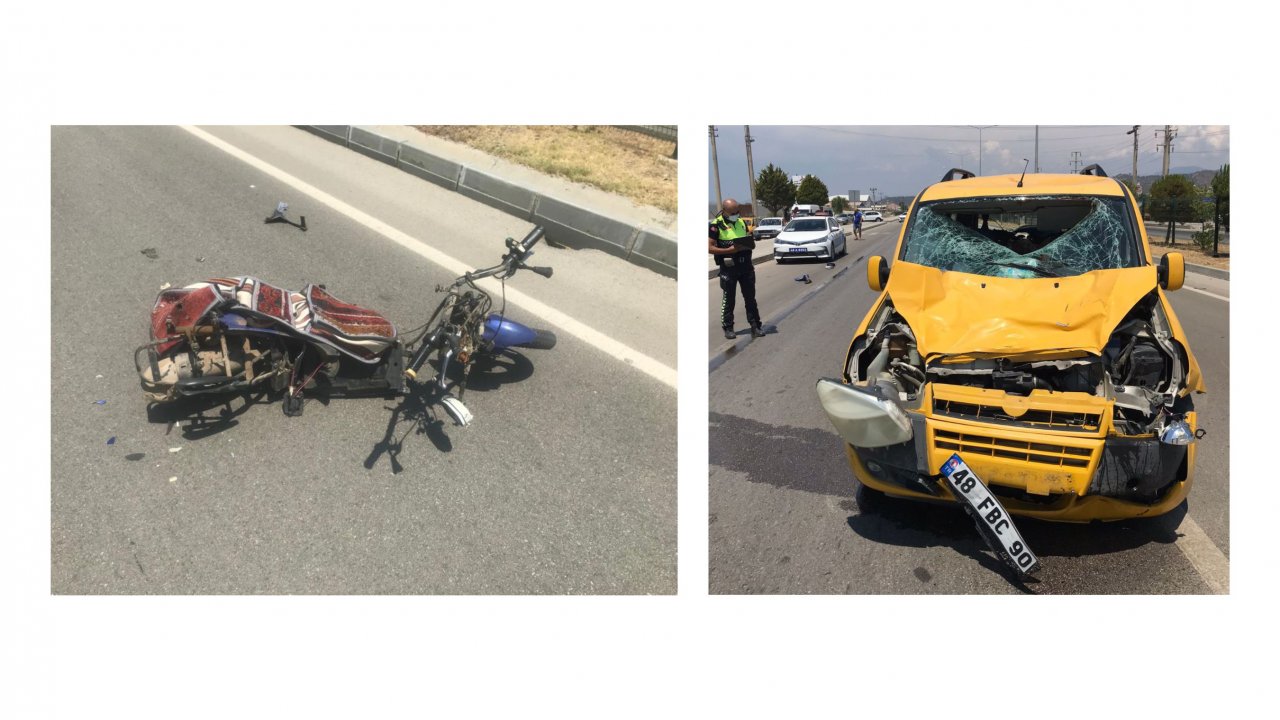 Muğla'da hafif ticari araçla çarpışan elektrikli bisikletteki 2 kişi öldü