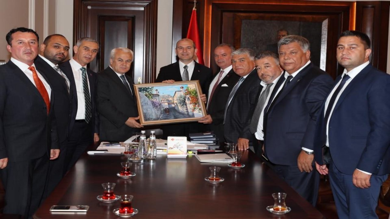 Muğla’dan Bakan Soylu’ya hayırlı olsun ziyareti