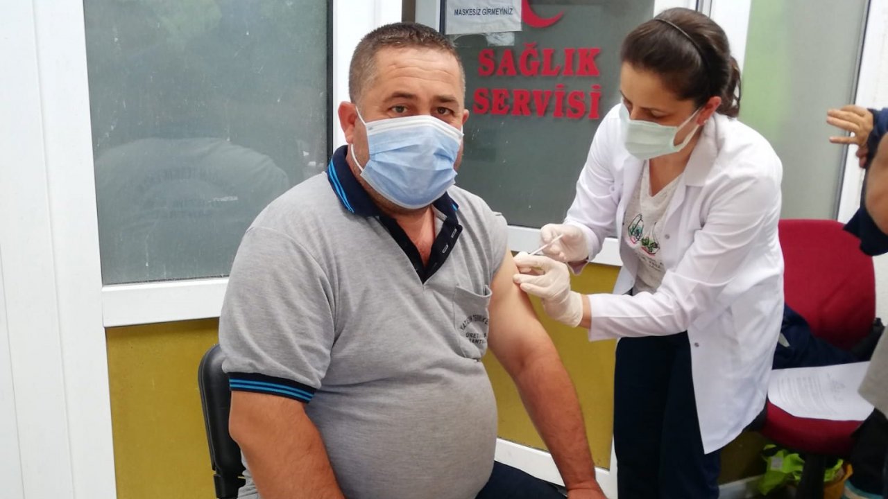 Termik Santral işçileri aşılanıyor