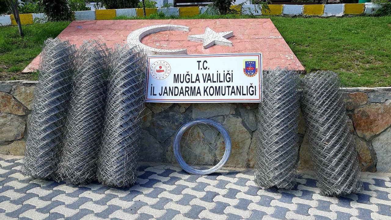 Milas'ta tel hırsızlığı yaptığı iddiasıyla bir şüpheli yakalandı