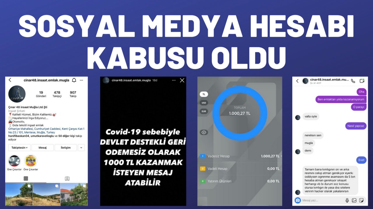 SOSYAL MEDYA HESABI KABUSU OLDU