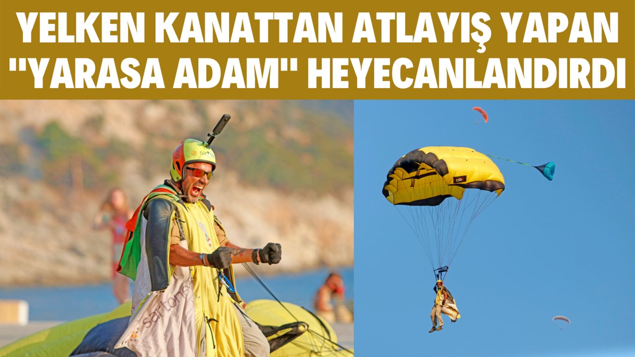 YELKEN KANATTAN ATLAYIŞ YAPAN 