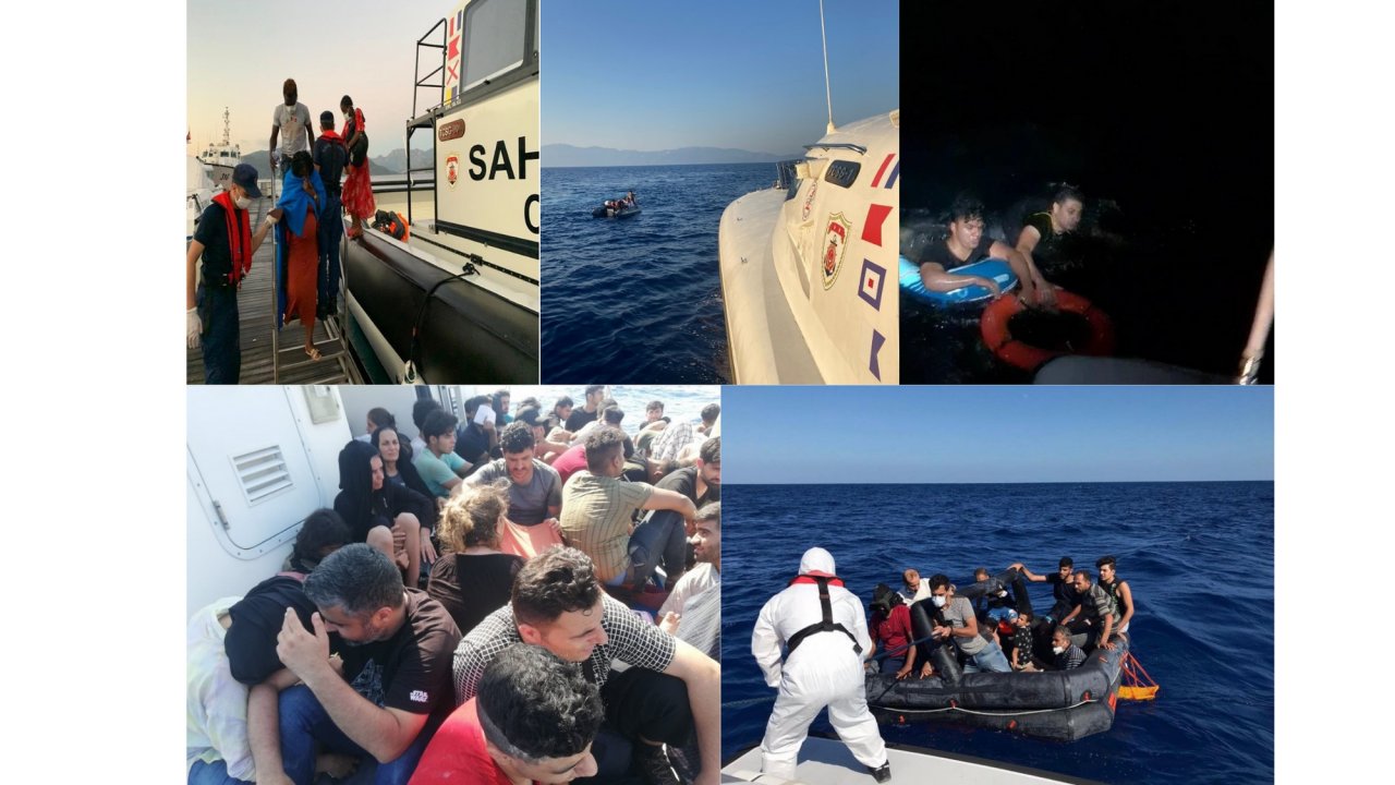 9 GÜNDE 134 DÜZENSİZ GÖÇMEN KURTARILDI