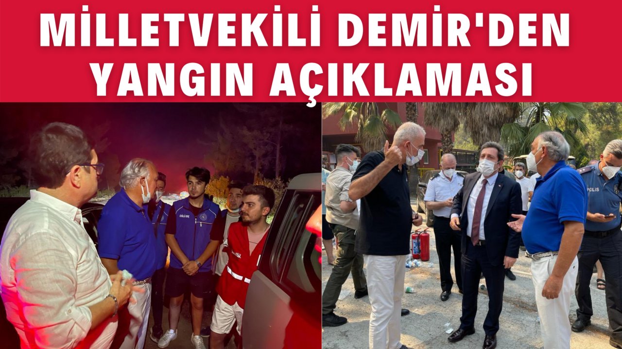Milletvekili Demir'den yangın açıklaması