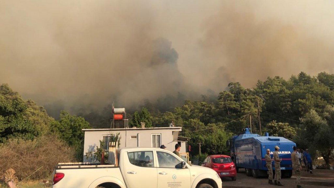 MARMARİS YANGINI 5. GÜNÜNDE YANGIN SEFERBERLİĞİ