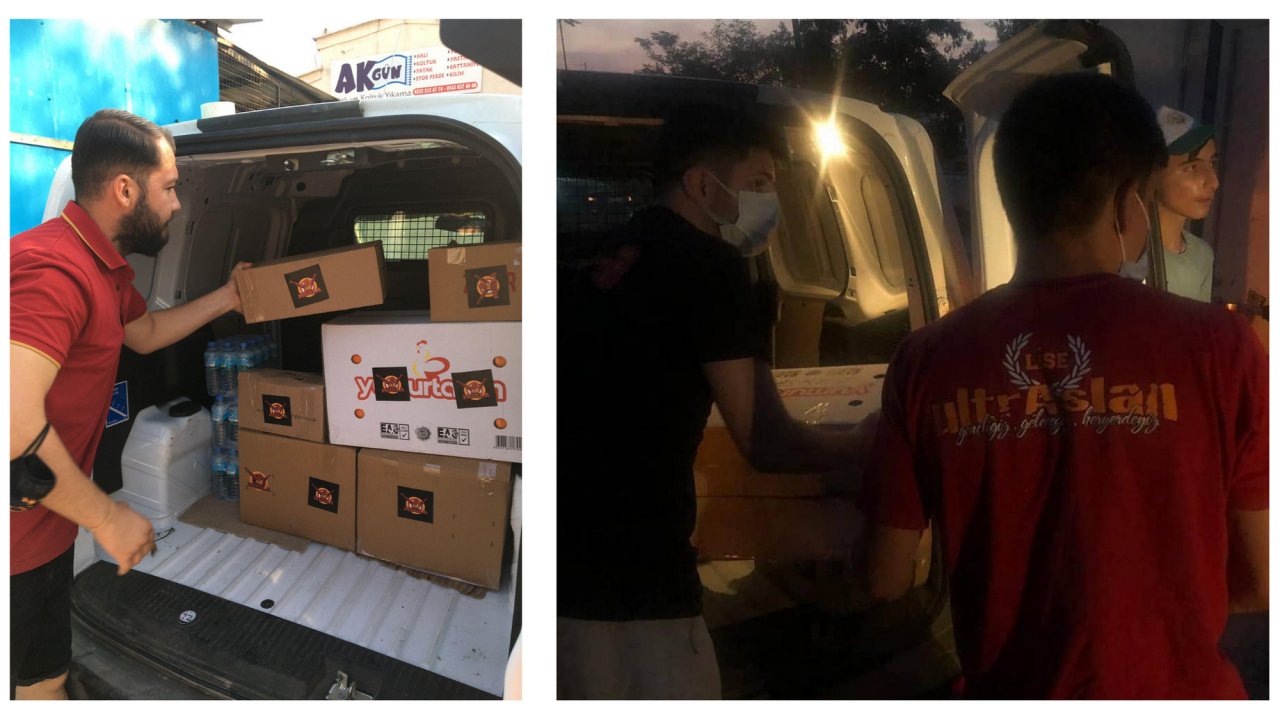 YANGIN BÖLGELERİNE DESTEKLER SÜRÜYOR