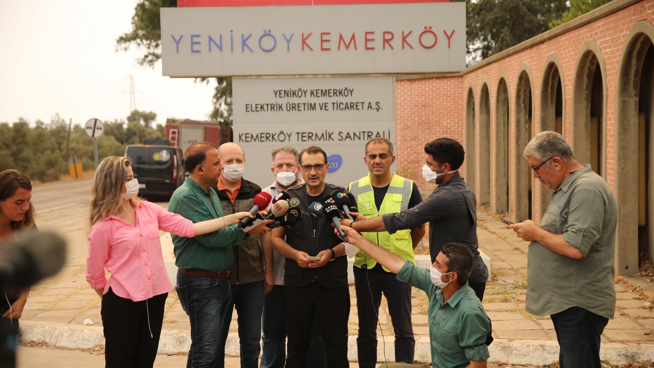 BAKAN DÖNMEZ, KEMERKÖY TERMİK SANTRALİ'NDE İNCELEMELERDE BULUNDU