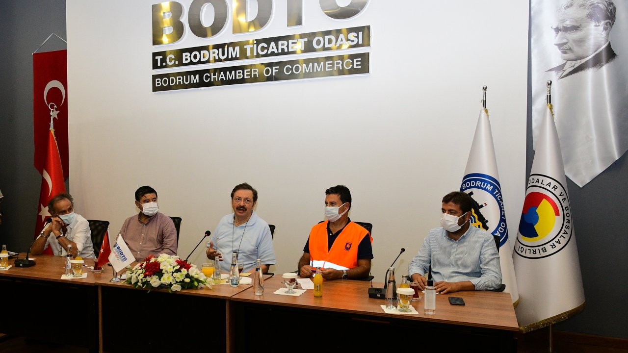 TOBB BAŞKANI BODRUM’UN YANINDA