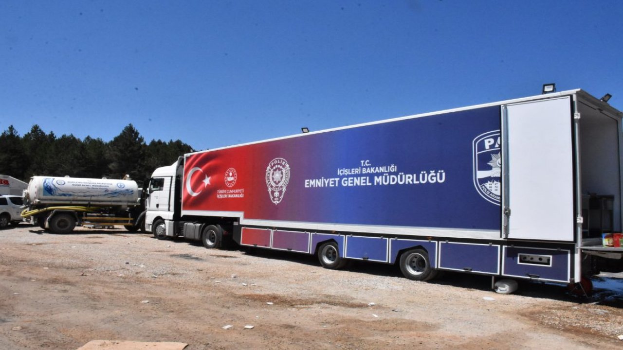 EMNİYET GENEL MÜDÜRLÜĞÜ’NDEN YANGIN BÖLGELERİNE DESTEK